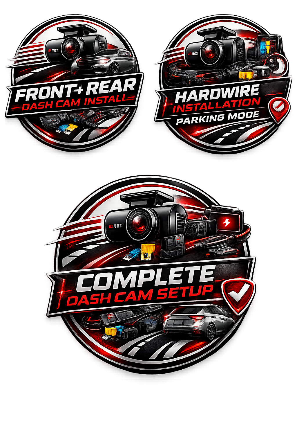 Complete dash cam setup